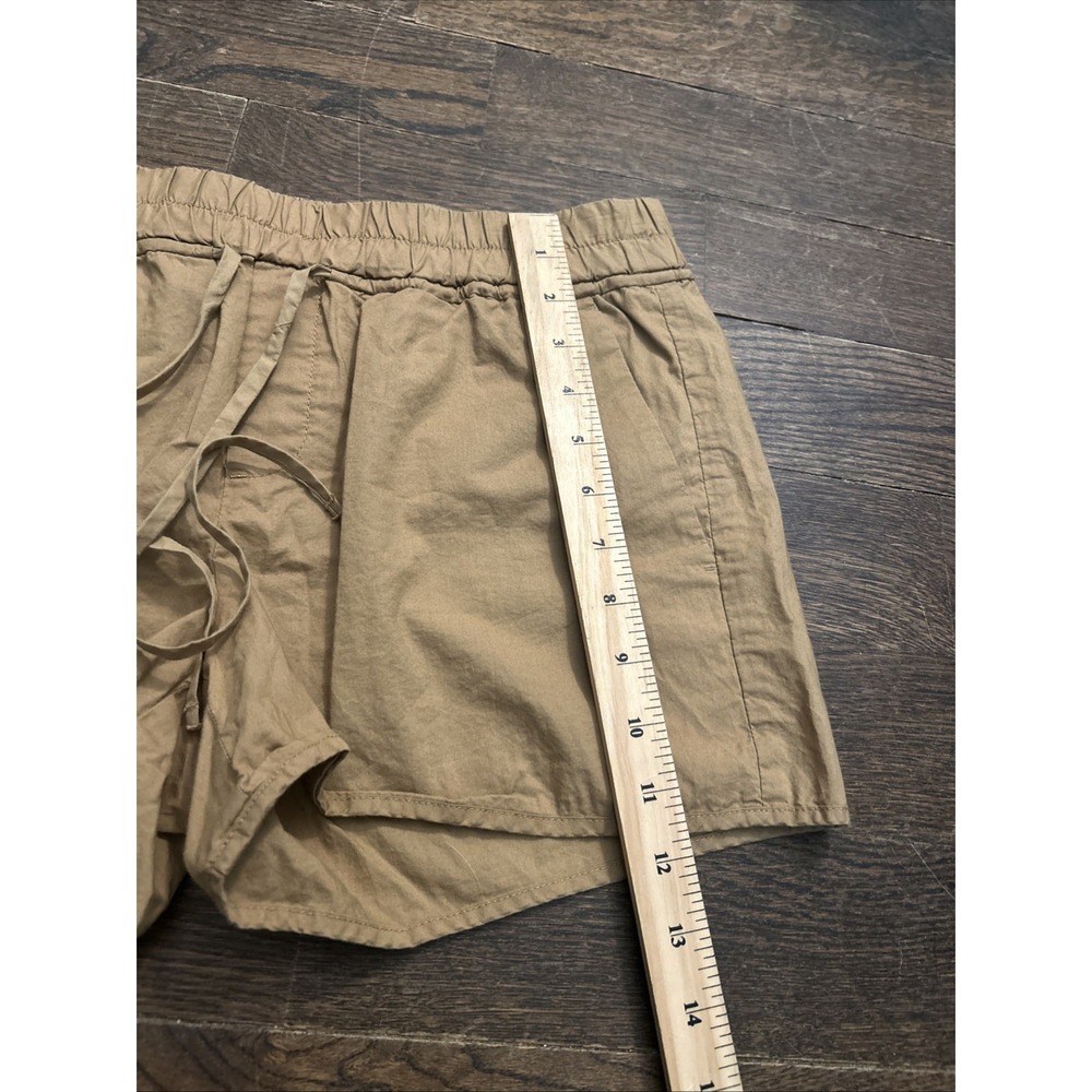 Banana Republic Womens Size 2‎ Khaki Pull On Drawstring Cotton Shorts 3 Inseam - Picture 3 of 5